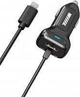 Автомобильное зар./устр. Wiiix CH-4-2-04 2A для Apple кабель Apple Lightning черный