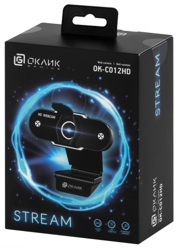 Камера Web Оклик OK-C012HD черный 1Mpix (1280x720) USB2.0 с микрофоном фото 4