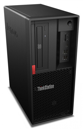ПК Lenovo ThinkStation P330 MT i7 8700 (3.2)/16Gb/SSD256Gb/P620 2Gb/DVDRW/Windows 10 Professional 64/GbitEth/250W/клавиатура/мышь/черный фото 4