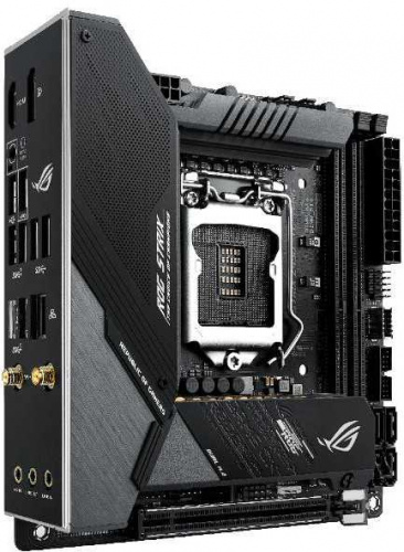 Материнская плата Asus ROG STRIX Z490-I GAMING Soc-1200 Intel Z490 2xDDR4 mini-ITX AC`97 8ch(7.1) 2.5Gg RAID+HDMI+DP фото 2