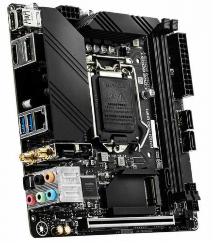 Материнская плата MSI H410I PRO WIFI Soc-1200 Intel H410 2xDDR4 mini-ITX AC`97 8ch(7.1) GbLAN+HDMI+DP фото 3