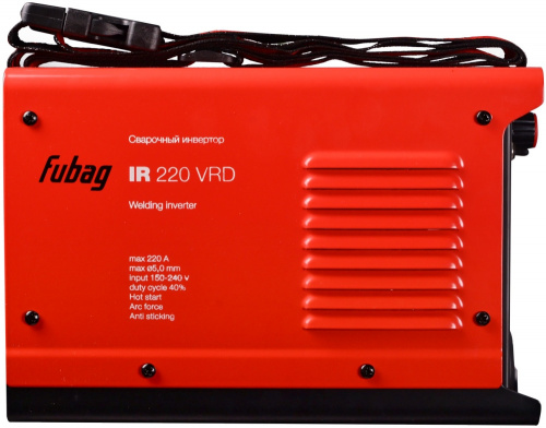 Сварочный аппарат Fubag IR 220 V.R.D инвертор ММА DC 8.7кВт фото 6