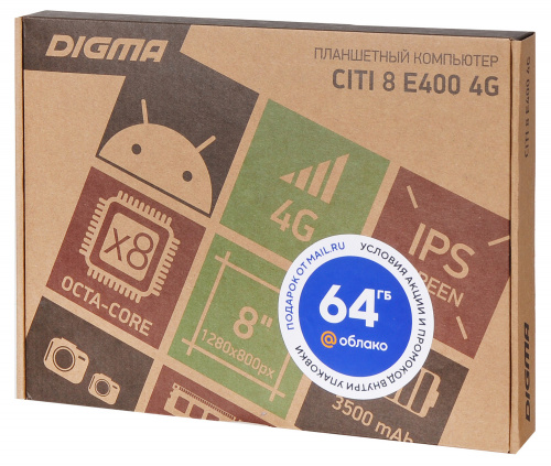 Планшет Digma CITI 8 E400 SC9863 (1.6) 8C RAM2Gb ROM32Gb 8" IPS 1280x800 3G 4G Android 10.0 черный 2Mpix 0.3Mpix BT GPS WiFi Touch microSD 128Gb minUSB 3500mAh фото 14