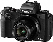 Фотоаппарат Canon PowerShot G5 X черный 20.2Mpix Zoom4.2x 3" 1080p SDXC/SD/SDHC CMOS IS opt 5minF rotLCD TouLCD VF 4.4fr/s RAW 60fr/s HDMI/WiFi/NB-13L
