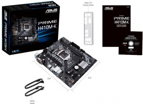 Материнская плата Asus PRIME H410M-K Soc-1200 Intel H410 2xDDR4 mATX AC`97 8ch(7.1) GbLAN+VGA+DVI фото 3