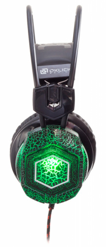 Наушники с микрофоном Оклик HS-L500G TOXIC черный 2.2м мониторные оголовье (472656) фото 15