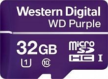 Флеш карта microSDHC 32Gb Class10 WD WDD032G1P0A Purple w/o adapter