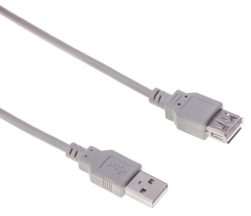 Кабель Buro USB A(m) USB A(f) 1.8м (BHP RET USB_AF18) серый (блистер) фото 5