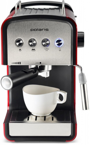 Кофеварка эспрессо Polaris PCM 1516E Adore Crema 850Вт красный фото 12