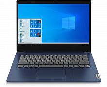 Ноутбук Lenovo IdeaPad 3 14IIL05 Core i3 1005G1 4Gb SSD128Gb Intel UHD Graphics 14" TN FHD (1920x1080) Windows 10 Home blue WiFi BT Cam