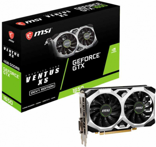 Видеокарта MSI PCI-E GTX 1650 D6 VENTUS XS OCV1 NVIDIA GeForce GTX 1650 4Gb 128bit GDDR6 1485/12000 DVIx1 HDMIx1 DPx1 HDCP Ret фото 5