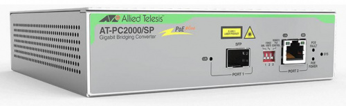 Медиаконвертер Allied Telesis AT-PC2000/SP-60 2xGbit Speed/Media Conver Swi PoE 1000T POE+ 1000X(SFP) фото 2