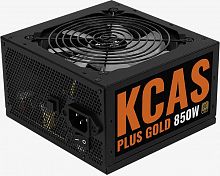 Блок питания Aerocool ATX 850W KCAS PLUS GOLD 850W ARGB 80+ gold (20+4pin) APFC 120mm fan color LED 8xSATA RTL