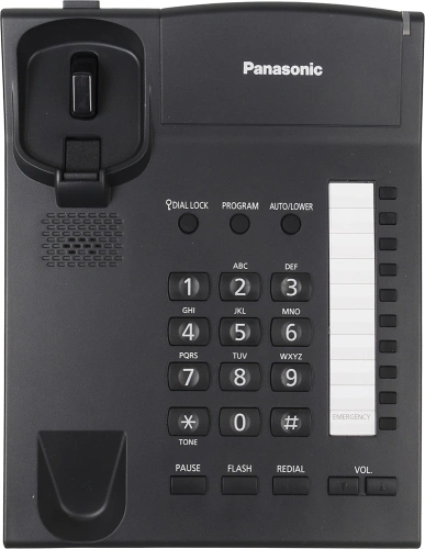 Телефон проводной Panasonic KX-TS2382RUB черный фото 4