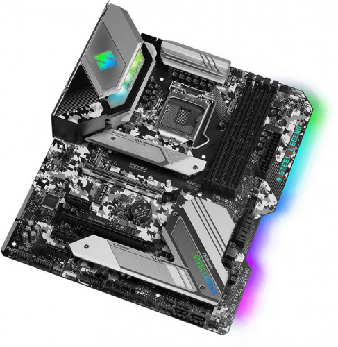 Материнская плата Asrock Z490 STEEL LEGEND Soc-1200 Intel Z490 4xDDR4 ATX AC`97 8ch(7.1) 2.5Gg RAID+HDMI+DP фото 3