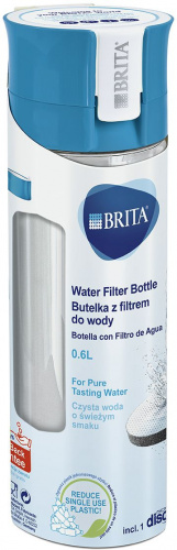 Бутылка-водоочиститель Brita Fill&Go Vital синий 0.6л. фото 5