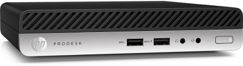 ПК HP ProDesk 400 G3 Mini i3 7100T (3.4)/4Gb/SSD128Gb/HDG630/Windows 10 Professional 64/GbitEth/65W/клавиатура/мышь/черный фото 3