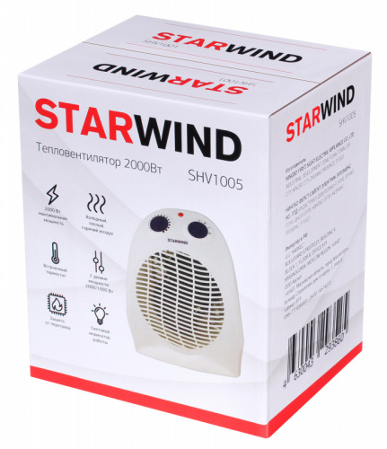 Тепловентилятор Starwind SHV1005 2000Вт белый/фиолетовый фото 6