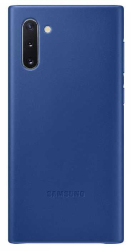 Чехол (клип-кейс) Samsung для Samsung Galaxy Note 10 Leather Cover синий (EF-VN970LLEGRU)