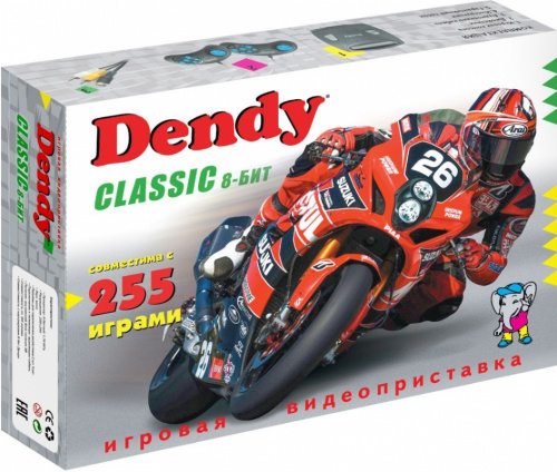 Игровая консоль Dendy Classic 8bit черный в комплекте: 255 игр фото 10