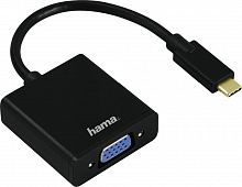 Адаптер Hama 00135727 USB Type-C (m) VGA (f) 0.1м черный