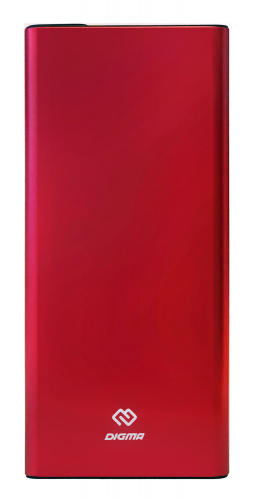 Мобильный аккумулятор Digma Power Delivery DGT-10000-RD QC 4.0 PD(22.5W) Li-Pol 10000mAh 3A красный 2xUSB материал алюминий фото 3