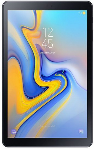 Планшет Samsung Galaxy Tab A SM-T595N (1.8) 8C/RAM3Gb/ROM32Gb 10.5" TFT 1920x1200/3G/4G/Android 8.1/черный/8Mpix/5Mpix/BT/GPS/WiFi/Touch/microSD 400Gb/minUSB/7300mAh