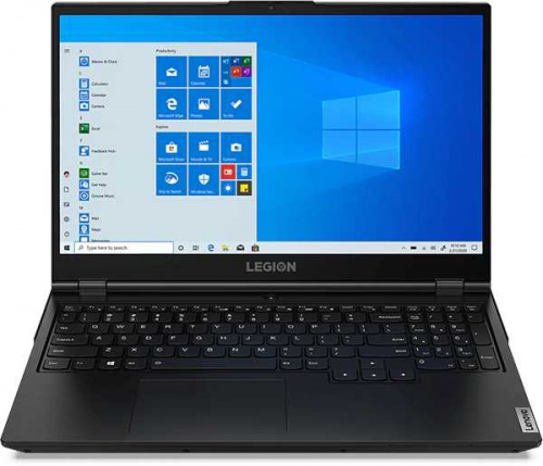 Ноутбук Lenovo Legion 5 15ARH05 Ryzen 5 4600H/8Gb/SSD256Gb/NVIDIA GeForce GTX 1650 4Gb/15.6"/IPS/FHD (1920x1080)/Windows 10/black/WiFi/BT/Cam
