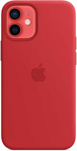 Чехол (клип-кейс) Apple для Apple iPhone 12 mini Silicone Case with MagSafe красный (MHKW3ZE/A) фото 3