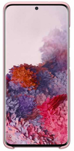 Чехол (клип-кейс) Samsung для Samsung Galaxy S20 Smart LED Cover розовый (EF-KG980CPEGRU) фото 2