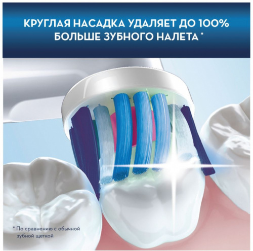 Зубная щетка электрическая Oral-B Vitality 3D White 100 белый фото 3