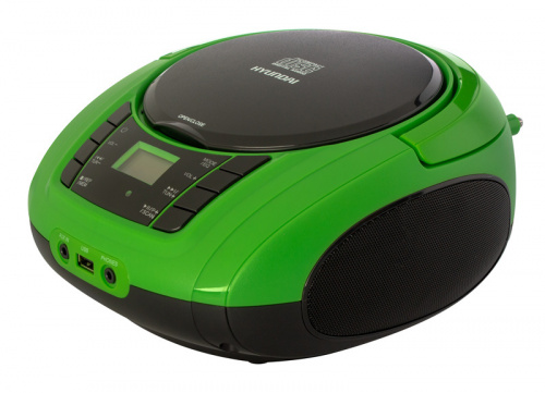 Аудиомагнитола Hyundai H-PCD360 черный/зеленый 4Вт/CD/CDRW/MP3/FM(dig)/USB/BT/SD/MMC/microSD фото 7