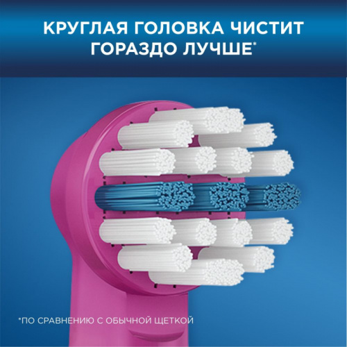Зубная щетка электрическая Oral-B Kids Frozen синий/розовый фото 7