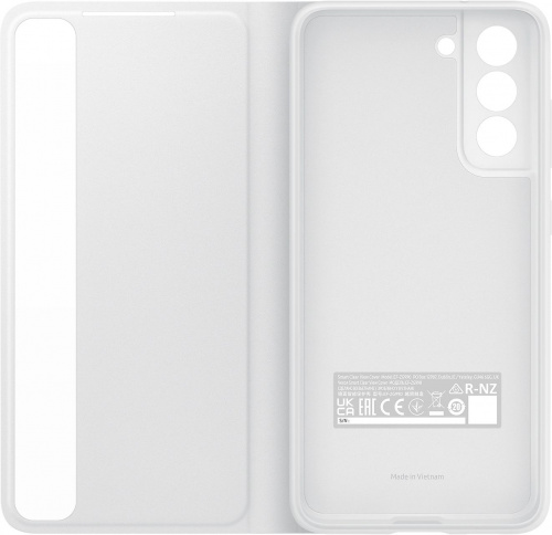 Чехол (флип-кейс) Samsung для Samsung Galaxy S21 FE Smart Clear View Cover белый (EF-ZG990CWEGRU)