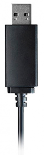 Наушники с микрофоном A4Tech HU-10 черный/белый 2м накладные USB оголовье (HU-10/USB/BLACK+WHITE) фото 4