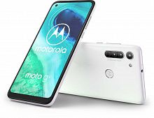 Смартфон Motorola G8 64Gb 4Gb белый моноблок 3G 4G 2Sim 6.4" 720x1560 Android 10.0 16Mpix 802.11 b/g/n GPS GSM900/1800 GSM1900 MP3 FM A-GPS microSD max512Gb
