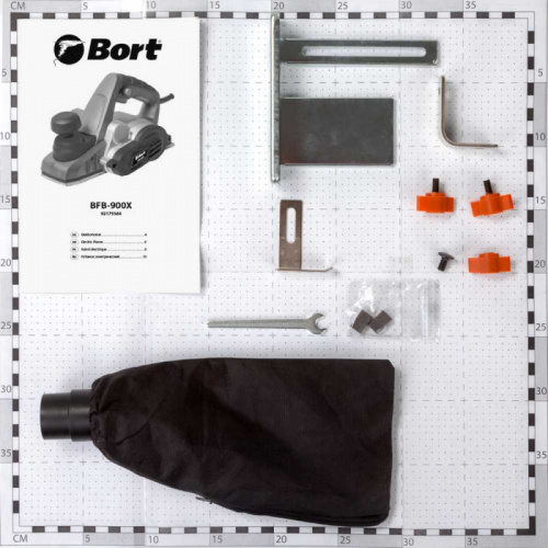 Рубанок Bort BFB-900X 900Вт 82мм 16500об/мин фото 5