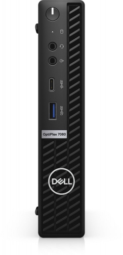 ПК Dell Optiplex 7080 Micro i7 10700 (2.9)/8Gb/SSD256Gb/UHDG 630/Linux/GbitEth/WiFi/BT/180W/клавиатура/мышь/черный фото 2