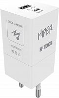 Сетевое зар./устр. Hiper HP-WC008 3A+2.5A (PD+QC) USB-C/USB-A универсальное белый
