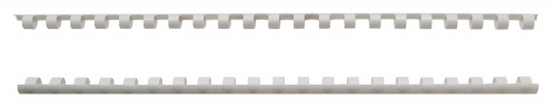 Пружины для переплета пластиковые Silwerhof d=8мм 21-40лист A4 белый (100шт) (1373585) фото 2
