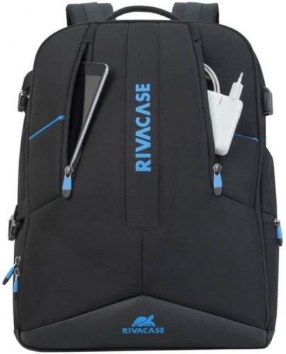 Рюкзак для ноутбука 17.3" Riva 7860 черный полиэстер фото 11