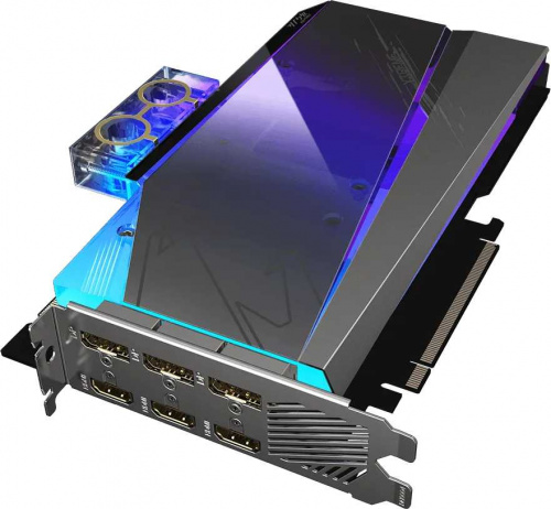Видеокарта Gigabyte PCI-E 4.0 GV-N3090AORUSX WB-24GD NVIDIA GeForce RTX 3090 24576Mb 384 GDDR6X 1785/19500 HDMIx3 DPx3 HDCP Ret фото 3