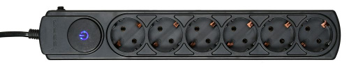 Сетевой фильтр Ippon BK252 5м (6 розеток) черный (коробка) фото 3