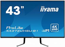 Монитор Iiyama 42.5" ProLite X4372UHSU-B1 черный IPS LED 16:9 HDMI M/M матовая 1300:1 450cd 178гр/178гр 3840x2160 DisplayPort Ultra HD USB 12.5кг