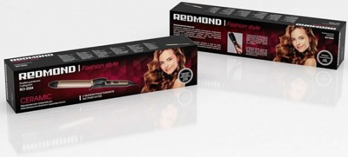 Щипцы Redmond RCI-2324 45Вт макс.темп.:200С покрытие:керамическое золотистый/черный фото 6