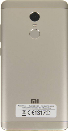 Смартфон Xiaomi Redmi Note 4 32Gb 3Gb золотистый моноблок 3G 4G 2Sim 5.5" 1080x1920 Android 6.0 13Mpix 802.11abgnac GPS GSM900/1800 GSM1900 MP3 A-GPS microSD max128Gb фото 3