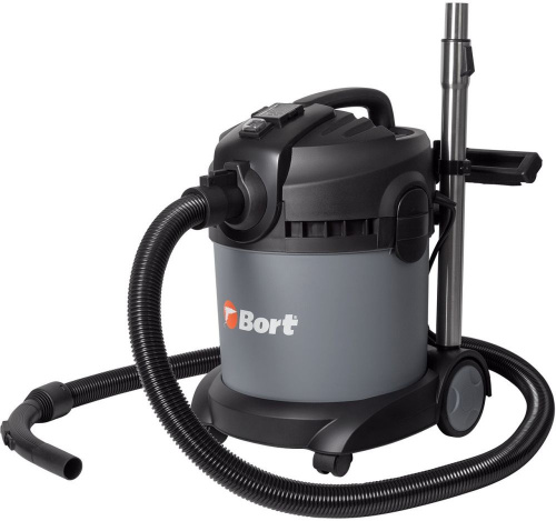 Строительный пылесос Bort BAX-1520-Smart Clean 1400Вт (уборка: сухая/влажная) серый фото 6