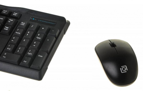 Клавиатура + мышь Оклик 230M клав:черный мышь:черный USB беспроводная (412900) фото 8
