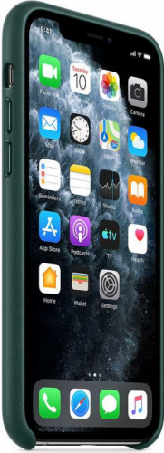 Чехол (клип-кейс) Apple для Apple iPhone 11 Pro Max Leather Case темно-зеленый (MX0C2ZM/A) фото 3