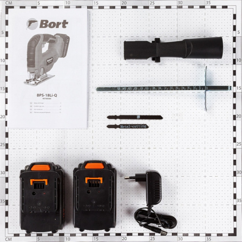 Лобзик Bort BPS-18Li-Q +2пил. 3000ходов/мин от аккумулятора фото 10